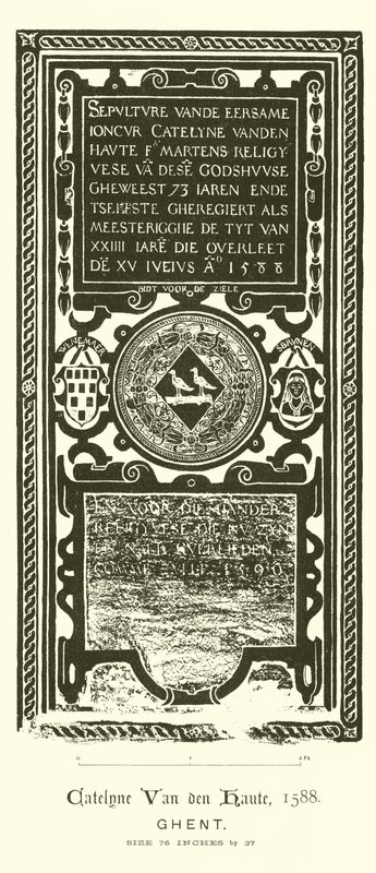 Vyřezávaná deska (rytina) od English School