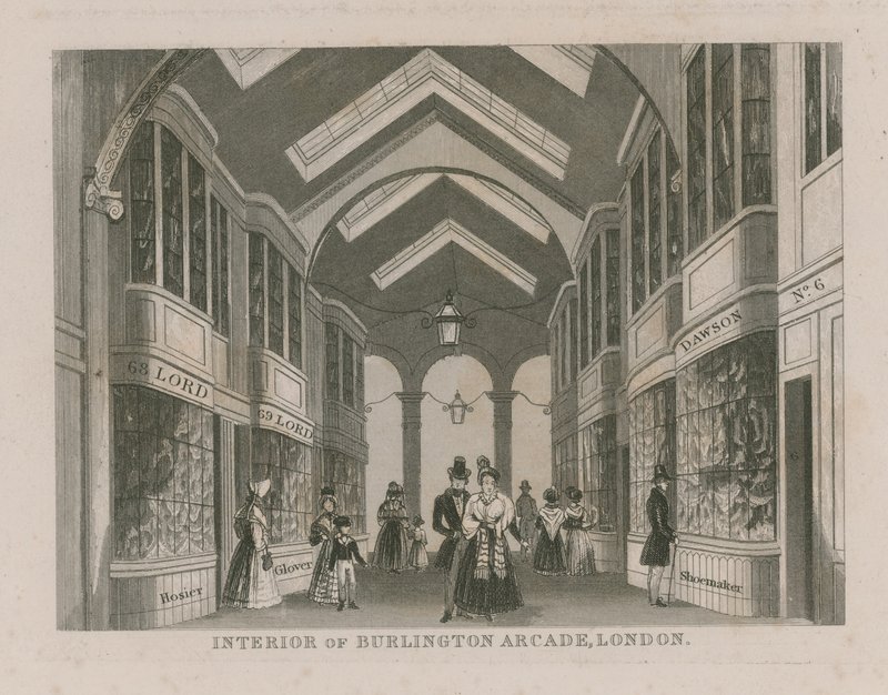 Interiér Burlington Arcade od English School