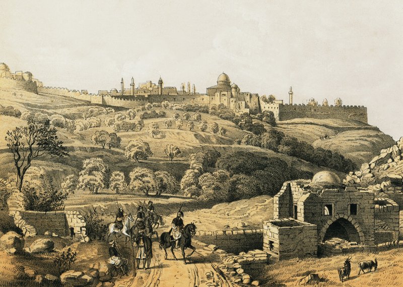 Jeruzalém z Jobovy studny od English School