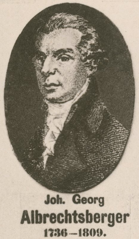 Johann Georg Albrechtsberger (rytina) od English School