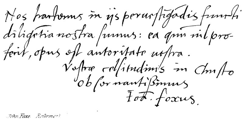 John Foxe, (reformátor) od English School