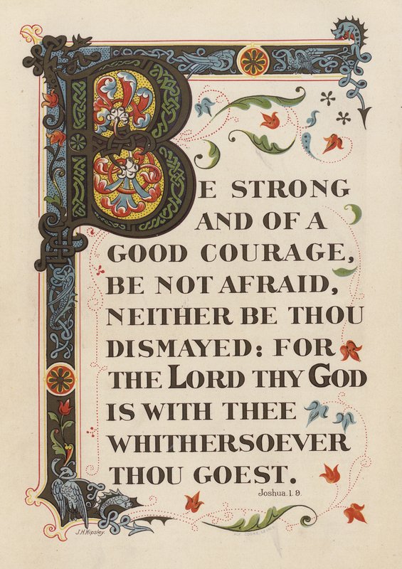 Jozue 1:9 (chromolit) od English School