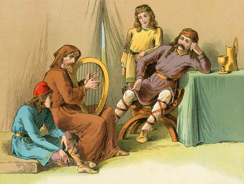 Král Alfred v Guthrumově stanu od English School
