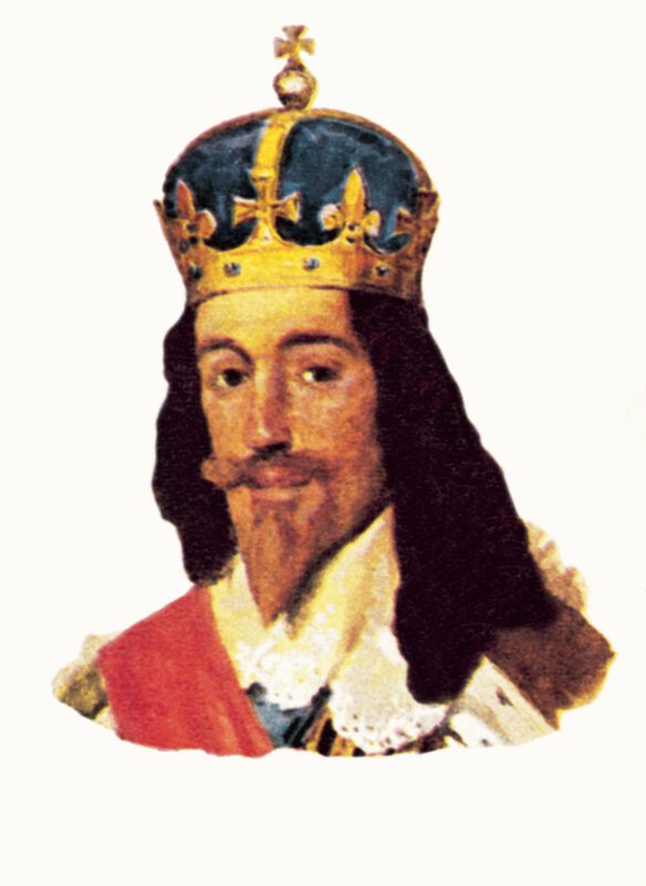 král Karel I od English School