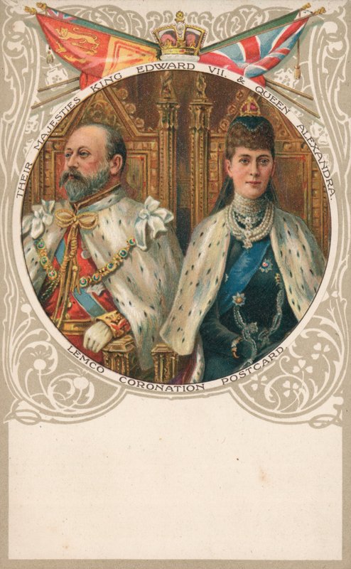 Král Edward VII a královna Alexandra od English School