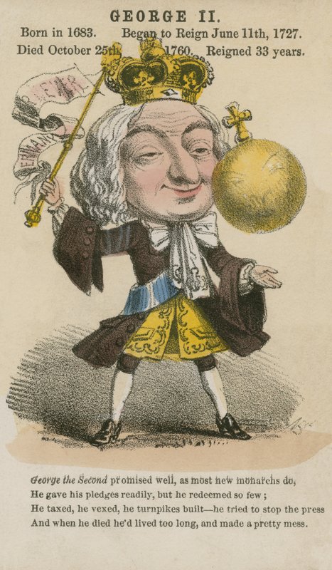 King George II (akvatinta) od English School