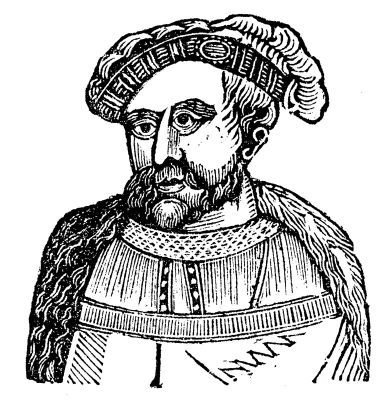 Král Jindřich VIII (dřevořez) od English School