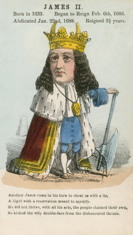 King James II (akvatinta) od English School