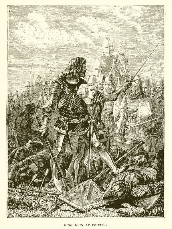 Král Jan v Poitiers od English School