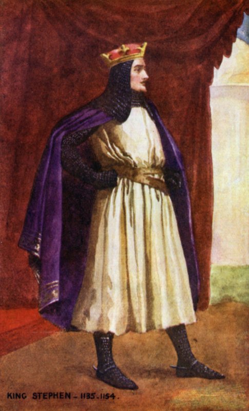 Král Štěpán (barevná litografie) od English School