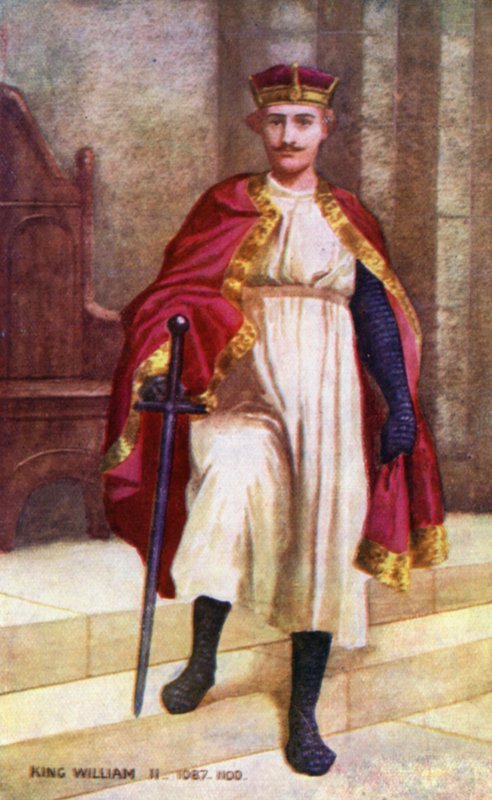 Král Vilém II (barevná litografie) od English School