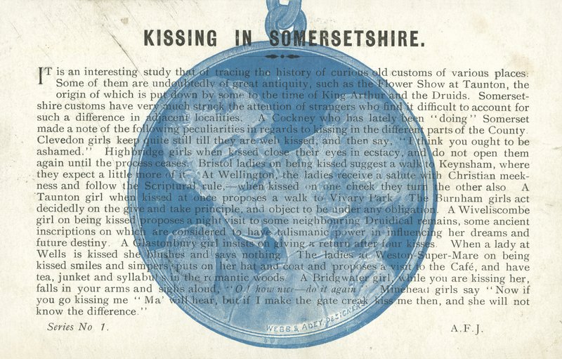 Líbání v Somersetu (litho) od English School
