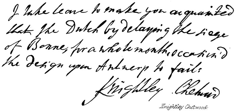Knightley Chetwood od English School