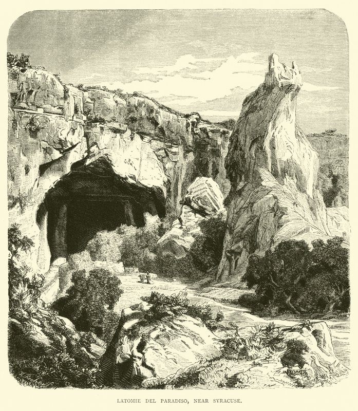 Latomie del Paradiso, poblíž Syrakus od English School