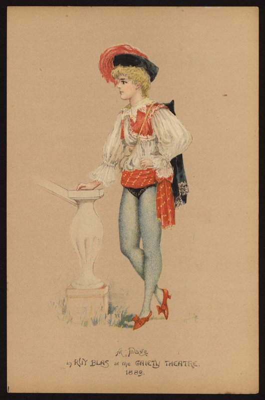 Lily Harold , anglická herečka (barva litho) od English School