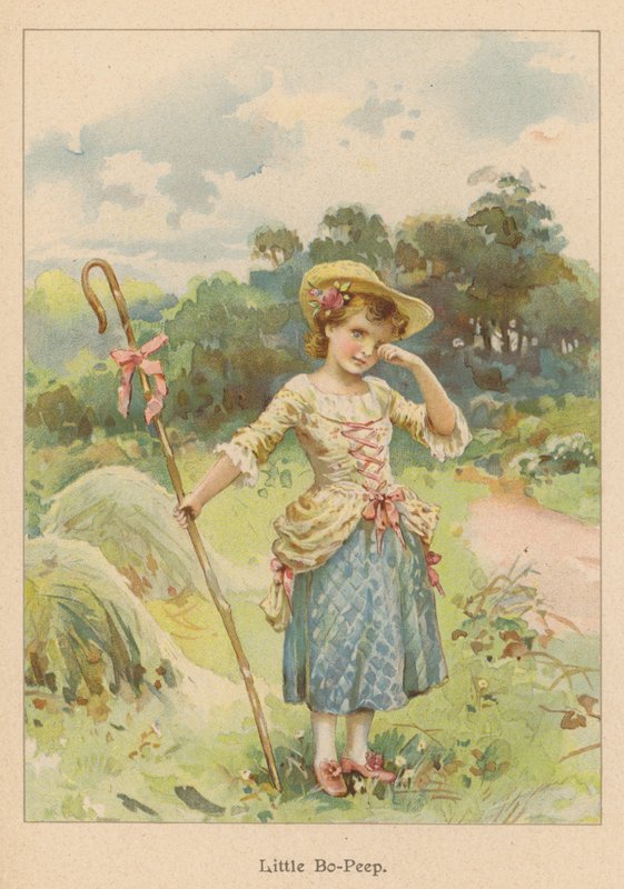 Malý Bo-Peep (chromolitho) od English School
