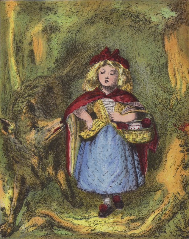 Červená karkulka (chromolitho) od English School