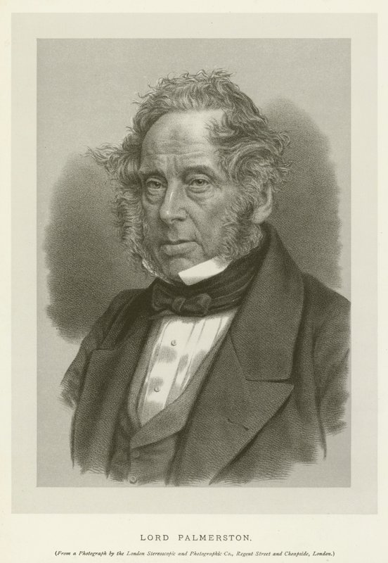 Lord Palmerston (litho) od English School