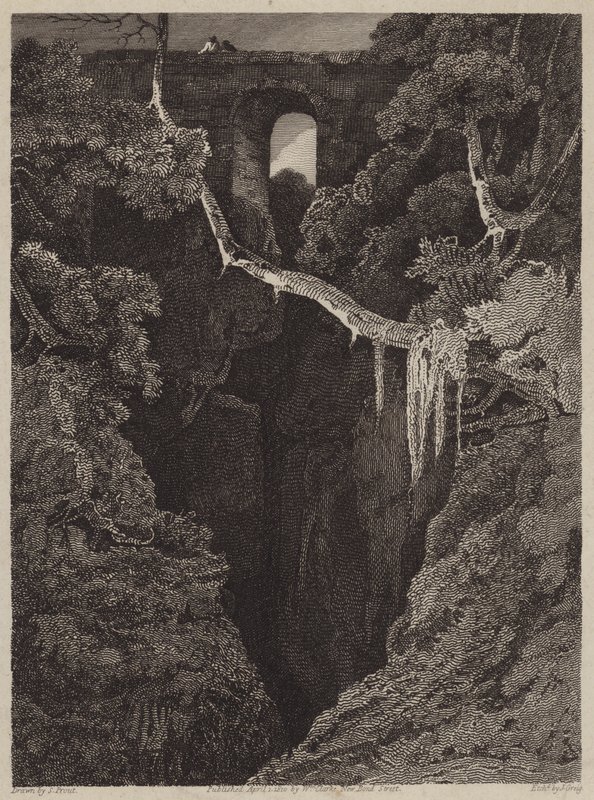 Lydford Bridge (rytina) od English School