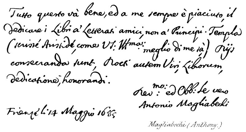 Magliabechi (Anthony) od English School