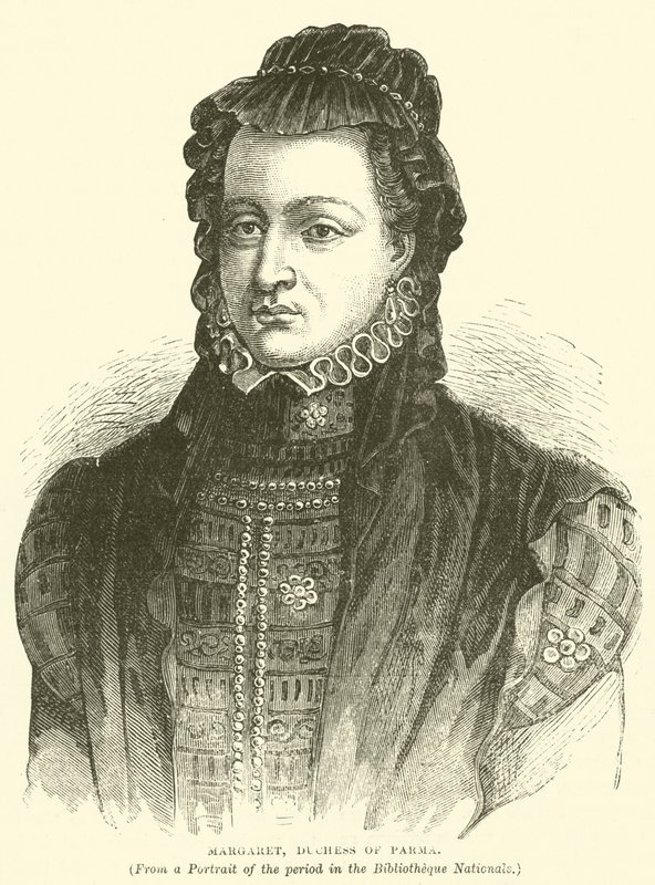 Margaret, vévodkyně z Parmy (rytina) od English School