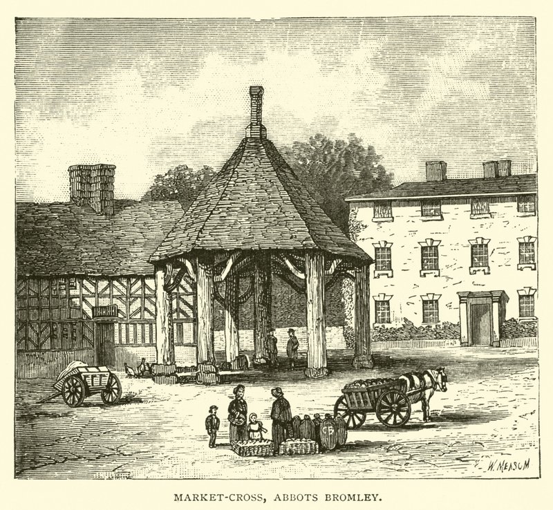 Market-Cross, Abbots Bromley od English School