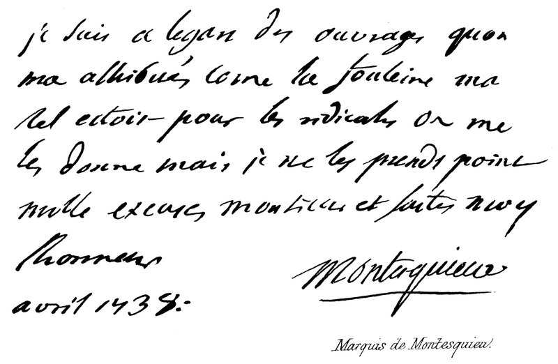 markýz z Montesquieu od English School