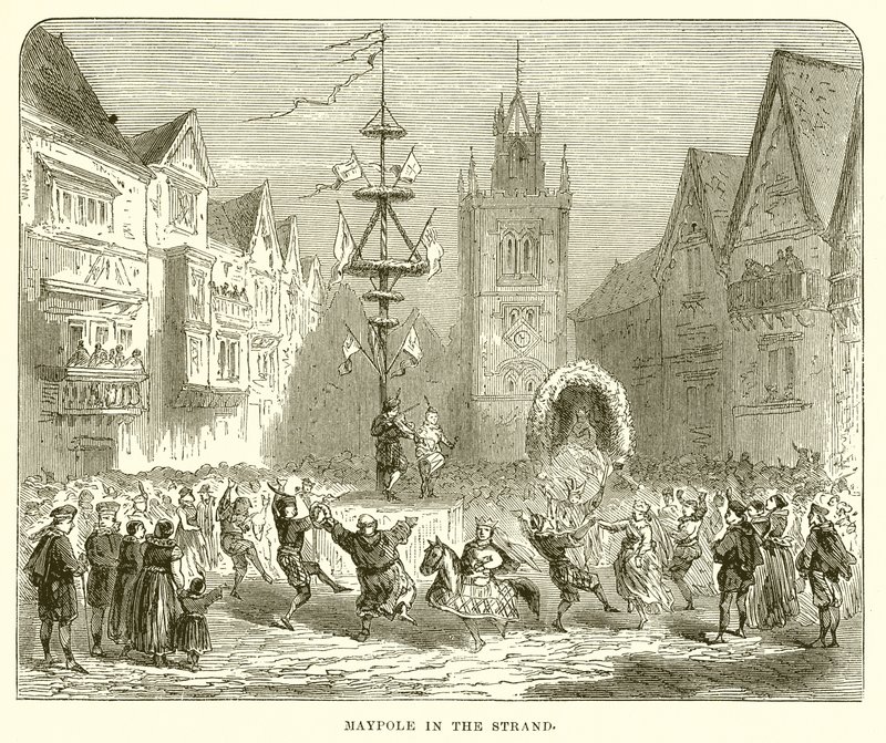 Maypole in the Strand od English School