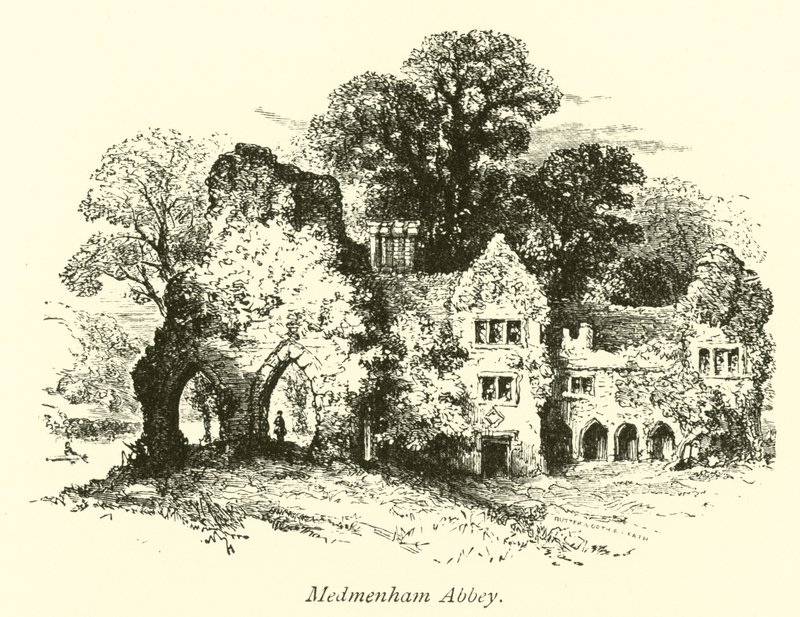 opatství Medmenham od English School