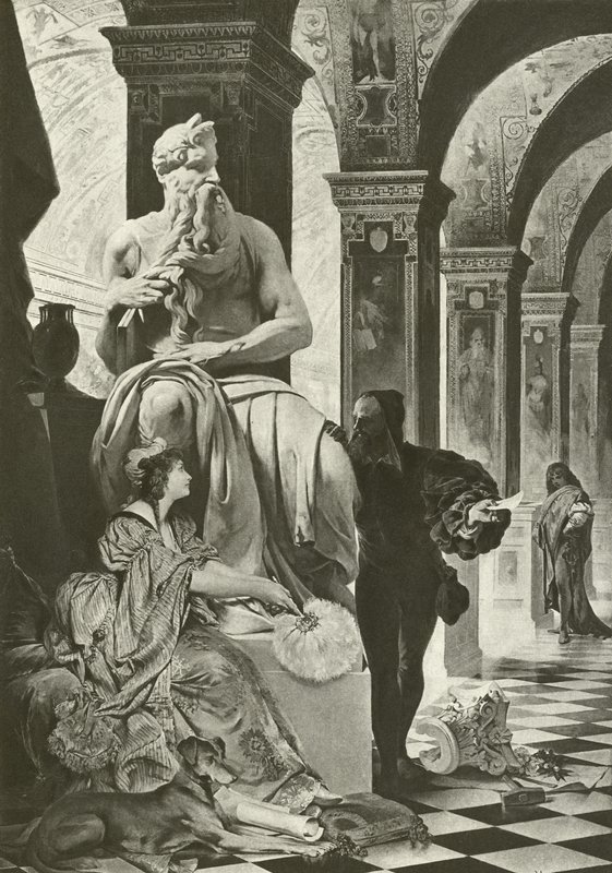 Michael Angelo a Vittoria Colonna (hlubotisk) od English School