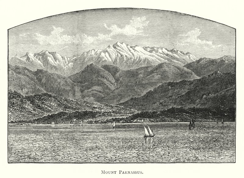 Mount Parnassus (rytina) od English School
