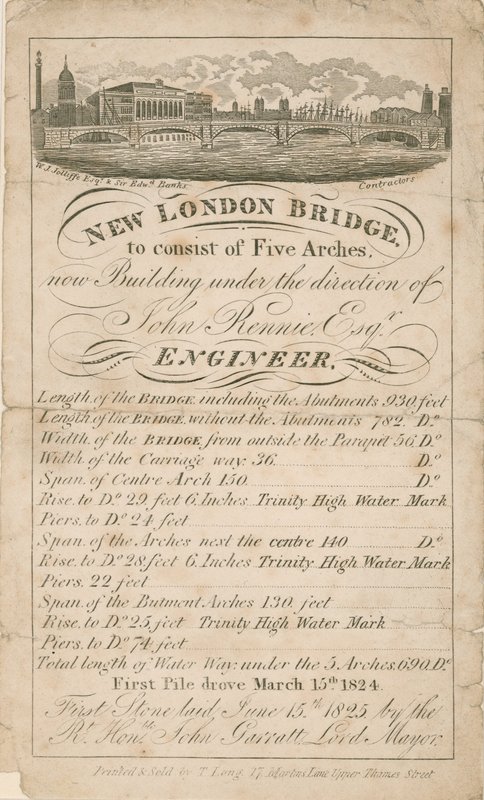 New London Bridge - John Rennie Engineer od English School