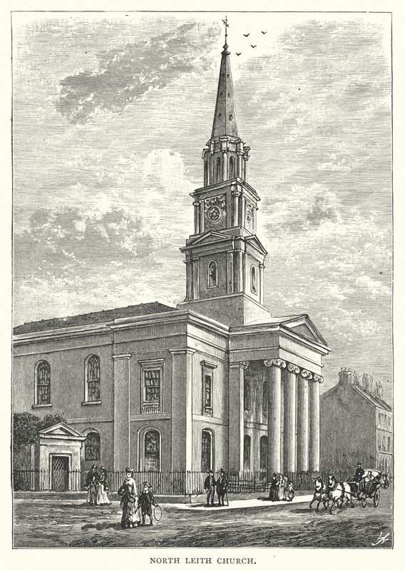 North Leith Church (rytina) od English School