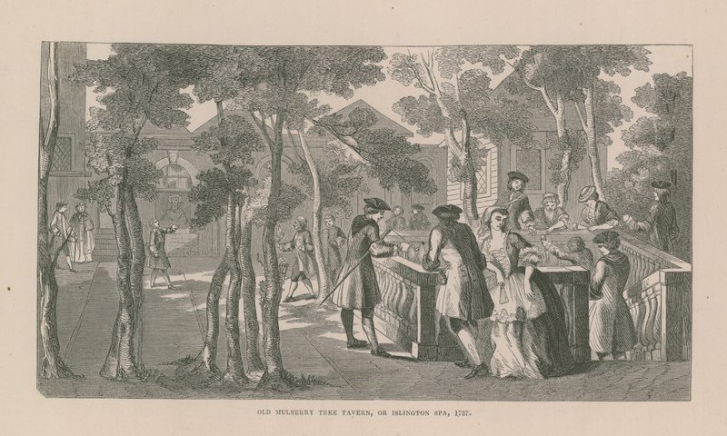 Old Mulberry Tree Tavern v Islingtonu od English School