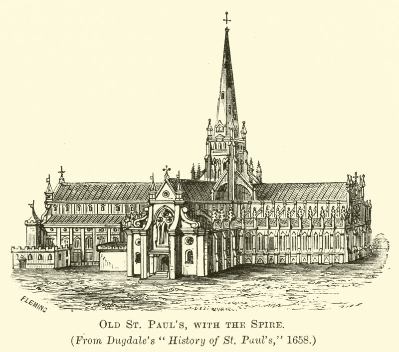 Starý St Pauls s věží od English School
