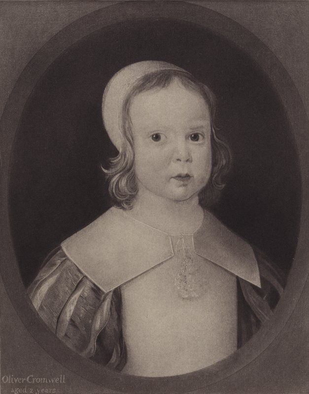 Oliver Cromwell, ve věku dvou let (litho) od English School