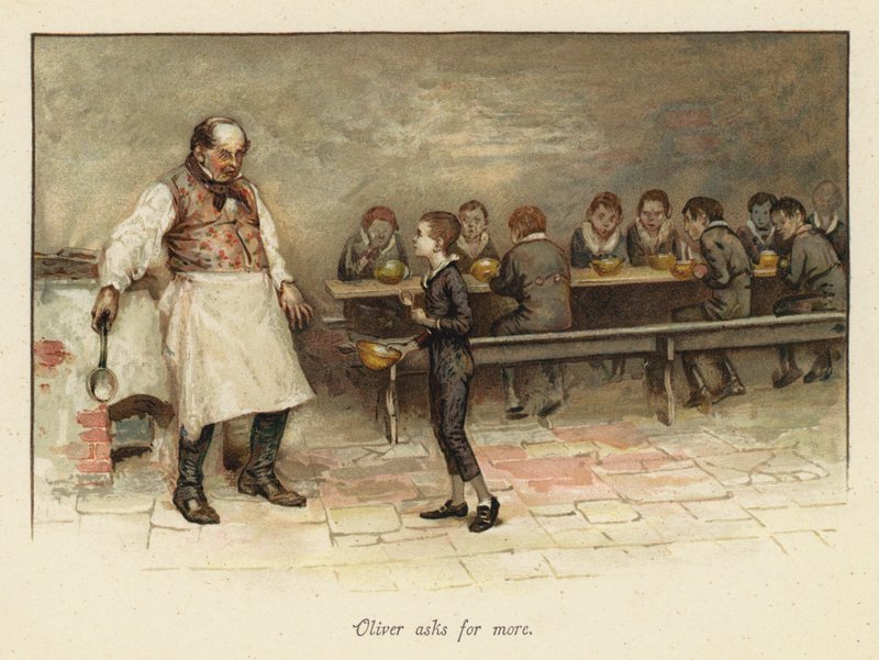 Oliver žádá víc (chromolitho) od English School