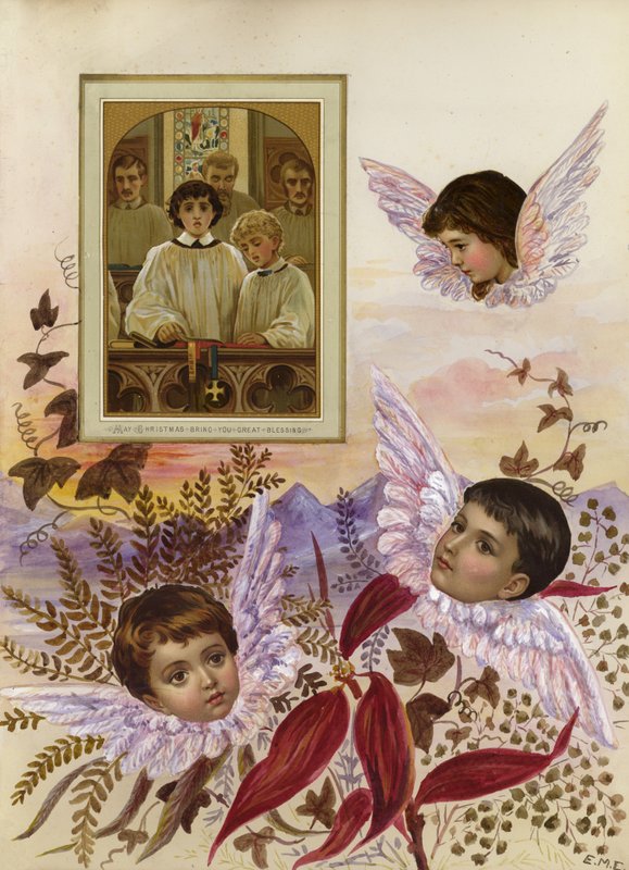 Stránka z pozdně viktoriánského alba (multimédia) od English School