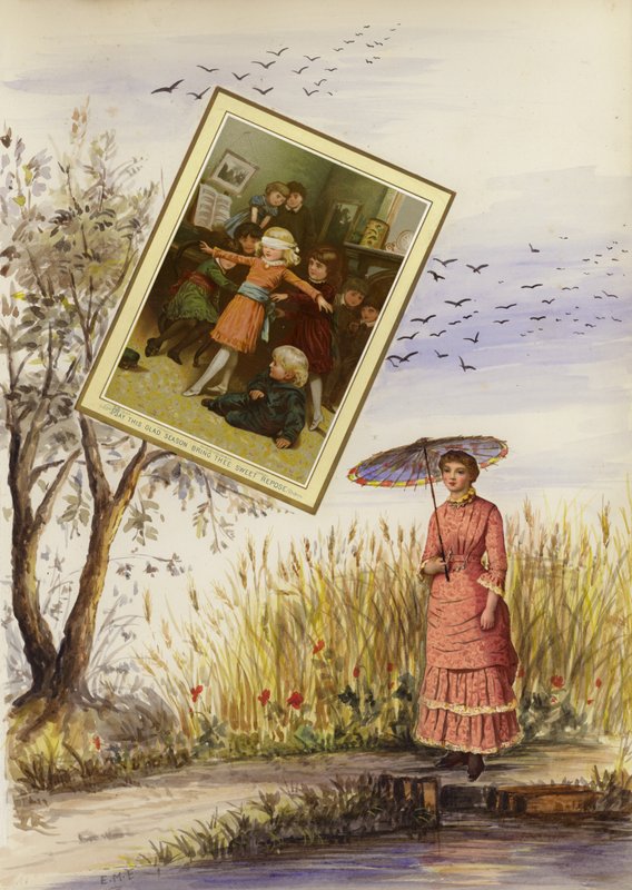 Stránka z pozdně viktoriánského alba (multimédia) od English School