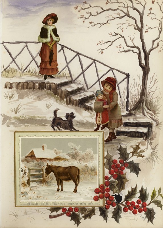 Stránka z pozdně viktoriánského alba (multimédia) od English School