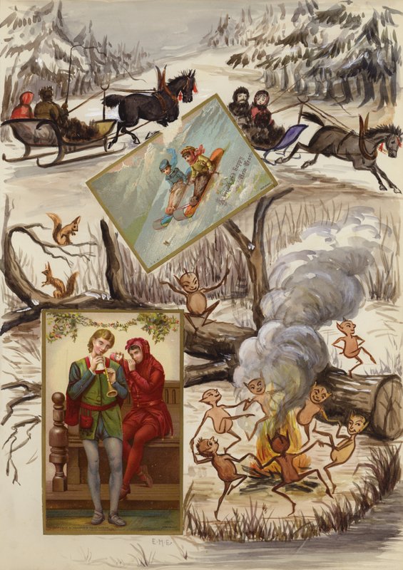 Stránka z pozdně viktoriánského alba (multimédia) od English School