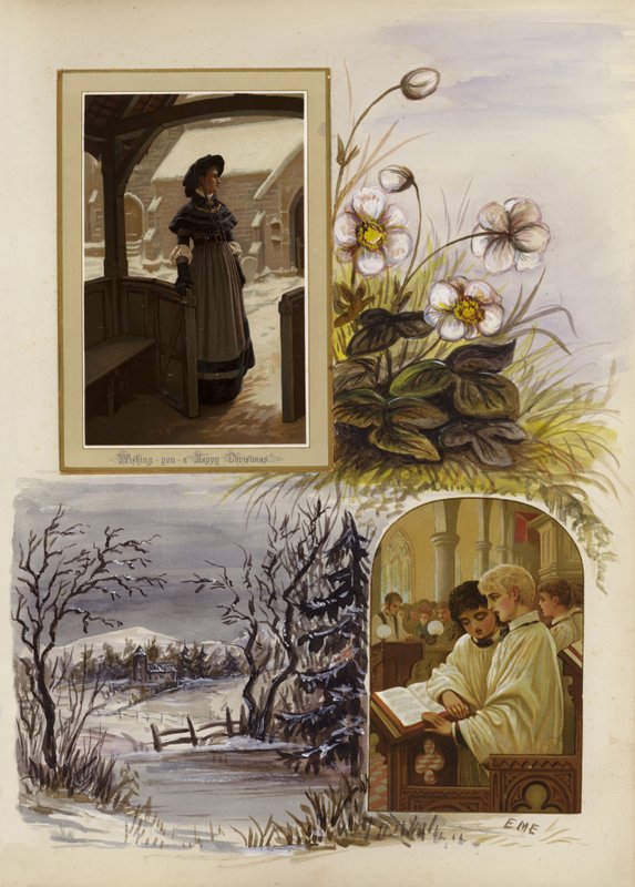 Stránka z pozdně viktoriánského alba (multimédia) od English School