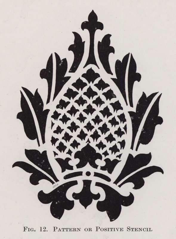 Vzor nebo pozitivní šablona (litho) od English School