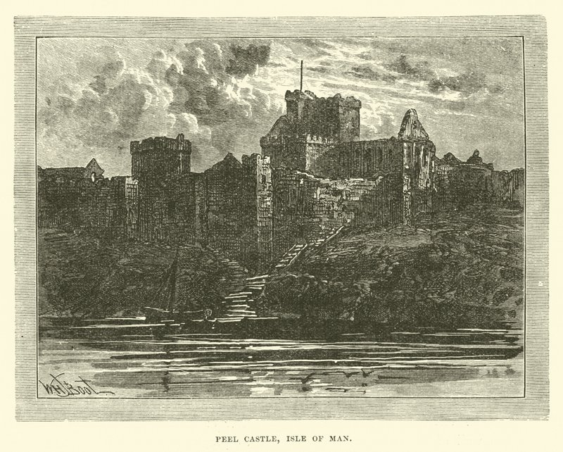 Hrad Peel, Isle of Man od English School