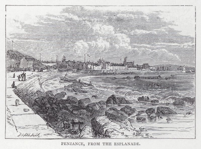 Penzance, z Esplanade (rytina) od English School