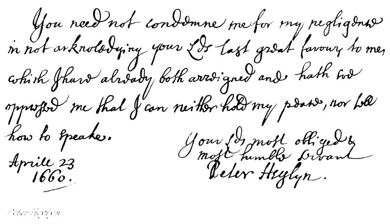 Peter Heylyn od English School