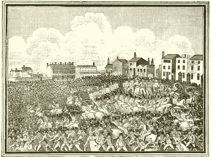 masakr v Peterloo od English School