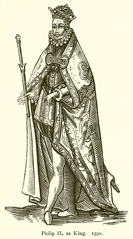 Filip II jako král. 1590 od English School