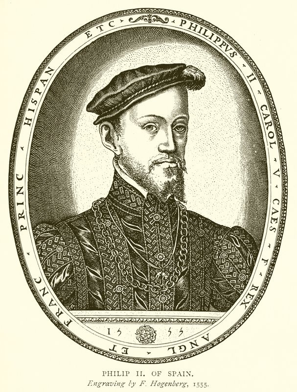 Španělský Filip II od English School