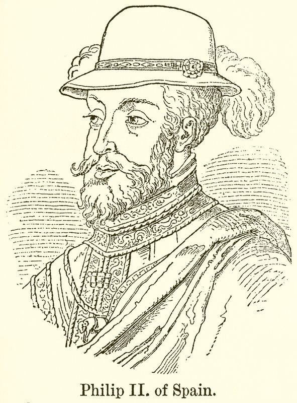 Španělský Filip II od English School